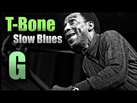 Blues Backing Track Jam - Ice B. - Texas Blues - T-Bone Slow Blues in G