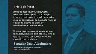 Davi Alcolumbre manifesta pesar pela morte de Oscar Schmidt