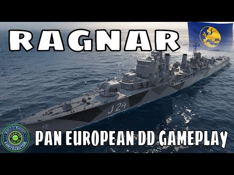 Pan European Destroyer Ragnar World of Warships Wows Replay Highlights