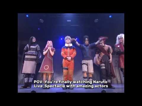 Naruto live spectacle #naruto #sakura #sasuke #gaara #kakashi #orochimaru #kabuto #shikamaru #ino