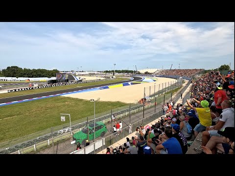 Marc Marquez Crash Reaction Italian Crowd - Misano MotoGP 2025