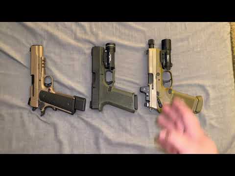 Very short overview of Sig 1911 Scorpion Emperor, Glock 21 P80 and FN FNX-45 Tactical