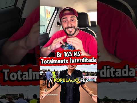 Br 163 Mato Grosso Do Sul totalmente interditada Dourados / Caarapo #caminhão #estrada #profissão