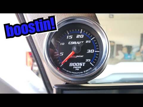 Autometer cobalt boost gauge!