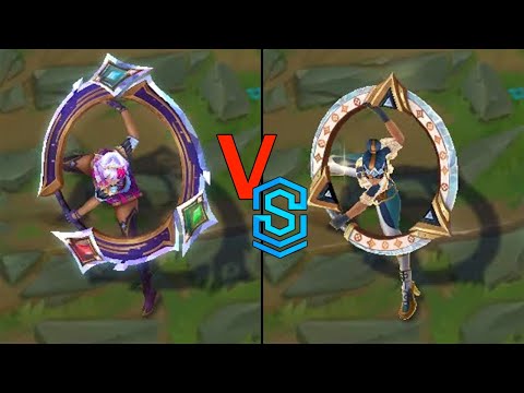 2022 Prestige True Damage Qiyana VS Prestige Battle Academia Qiyana