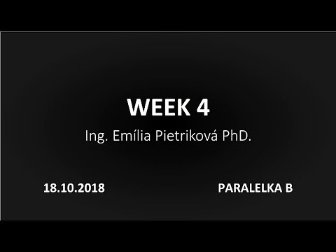 Prednáška č. 4 | Základy algoritmizácie a programovania (2018/2019)