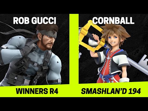 SmashLAN'd 194 Winners R4 - Rob Gucci (Snake) vs Cornball (Sora) - SSBU Tournament