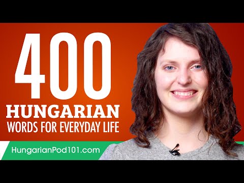400 Hungarian Words for Everyday Life - Basic Vocabulary #20
