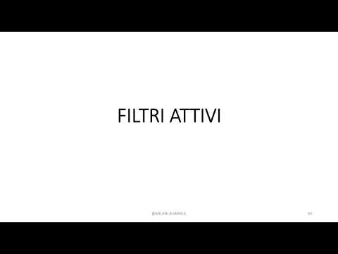 FILTRI LEZIONE 4 - I FILTRI ATTIVI 1° ORDINE