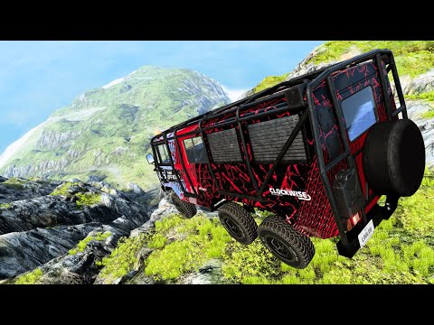 Cliff Drops Car Crashes compilation  - BeamNG Drive | Digital Crash