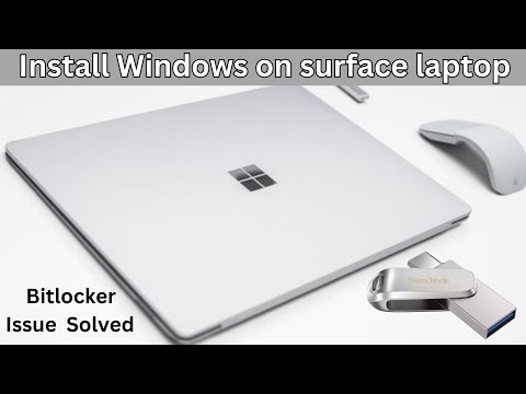 How to install windows on surface laptop | How To Boot From USB Media | Solve Bit locker issue
