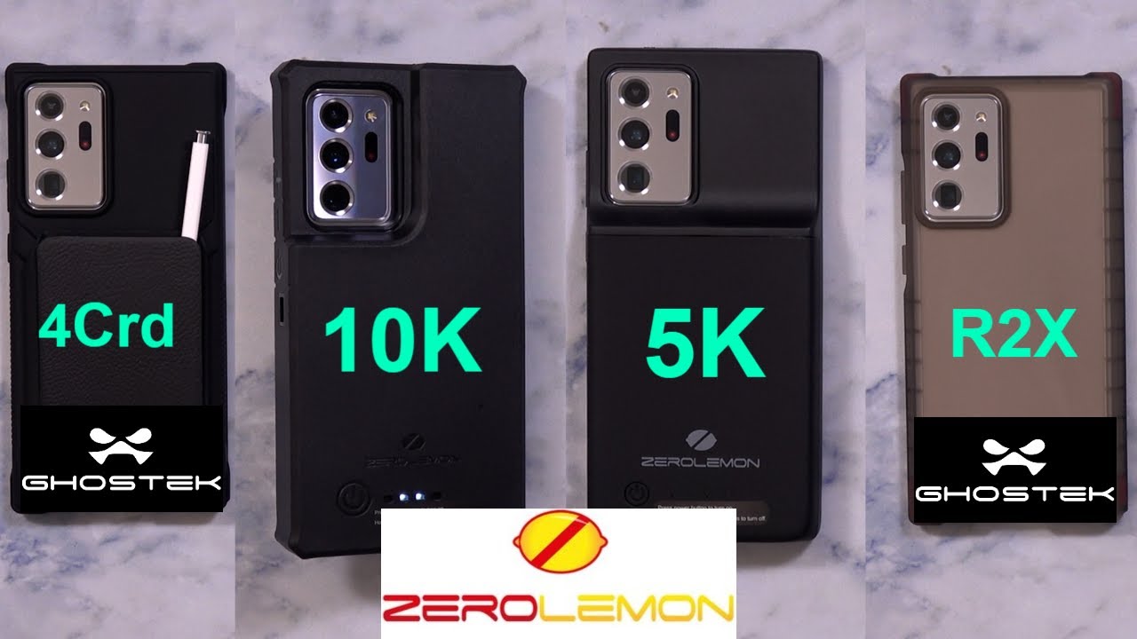 Galaxy Note 20 Ultra 5G Battery Case And Note 20 Cases From Ghostek & Zerolemon 10000/5000mAh