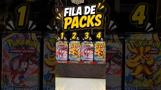 Fila de Packs #01: O primeiro booster já veio ASSIM?! 😱🔥#pokemon #chaosrising #hits #shorts