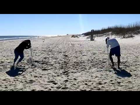 Fun Game on Beach
