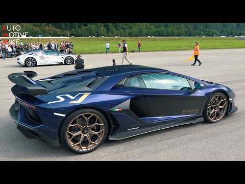 Lamborghini Aventador SVJ vs McLaren Senna vs Bugatti Veyron vs Pagani Huayra - SOC 2019
