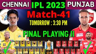 IPL 2023 | Chennai Super Kings vs Punjab Kings Playing 11 2023 | CSK vs PBKS Playing 11 2023