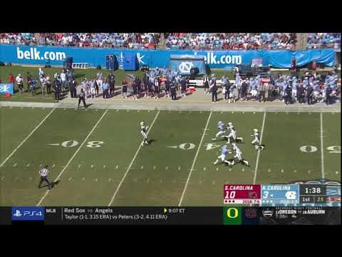 2019 USC vs UNC - Bryan Edwards 24 Yd Punt Return