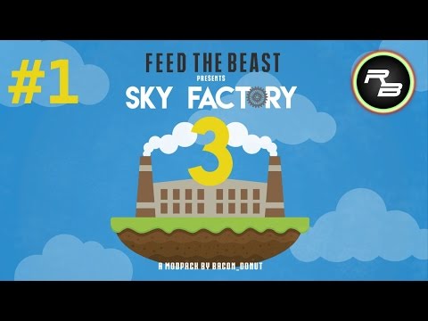Modded Minecraft : SkyFactory 3 : Ep 1 : Why do I have Googly Eyes??