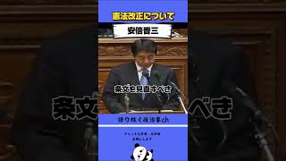 憲法改正を進める安倍晋三！ #政治 #安倍晋三 #安倍元総理