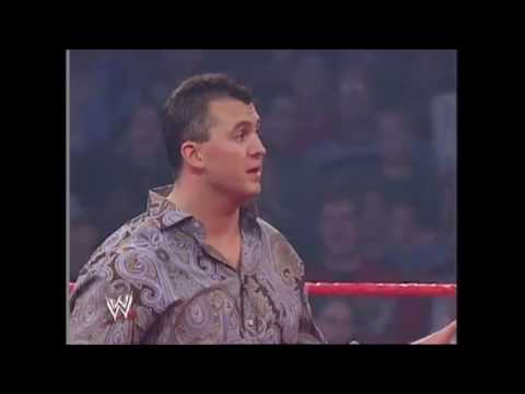 Shane McMahon hit Kane's PENIS 5 times while signing the last man standing contract!!!