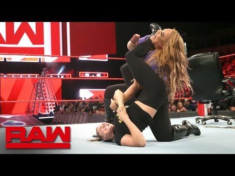 Ronda Rousey traps Nia Jax in an armbar: Raw, June 11, 2018