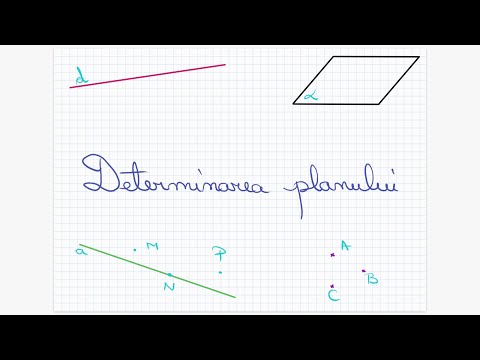 Determining the plane. Relationships between points, lines, planes - Grade 8