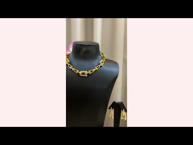 طقم تيفاني هاردوير لون ذهب فخم