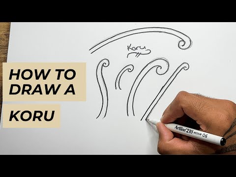 How To Draw A Māori Koru Pattern - Easy To Follow Māori Art Tutorial