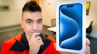 iPhone 15 Pro Blue Titanium Unboxing & Giveaway!