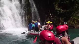 preview picture of video 'Manita Vrela Waterfall SHOWER Tara river canyon,rafting down the best part with 22 whitewater rapids'