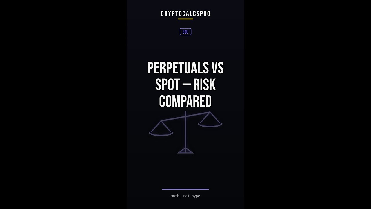 Perpetuals vs Spot — Risk Compared