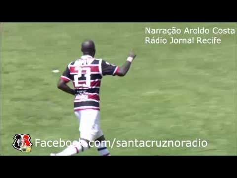 Santa Cruz 4x1 Vitória - Gols na voz de Aroldo Costa, Rádio Jornal Recife - Brasileirão 2016