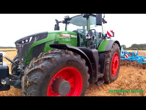 2019 Fendt 942 Vario Profi-plus 9.0 Litre 6-Cyl Diesel Tractor (415HP) with Lemken Cultivator