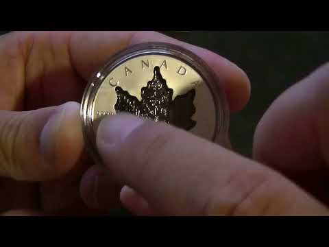 Coin review - Canada $20 Super Incuse Rhodium plated Silver Maple Leaf 1 oz pure silver