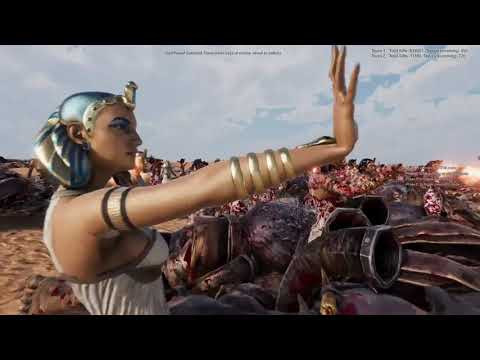 UEBS2|500 Cleopatra and army vs  evil army of zombies and trolls |  Ultimate Epic Battle Simulator 2