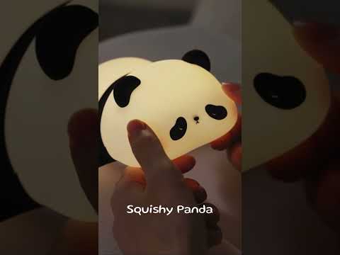 Cute Panda Night Light USB Rechargeable for Breastfeeding #nightlight #panda #LED #baby