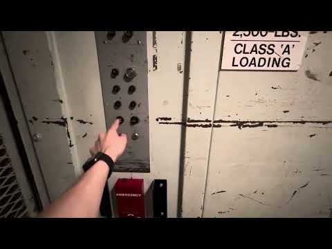 Today's ride: EPIC 1956 Westinghouse Black Button Traction Freight Elevator at 1411 SW Morrison