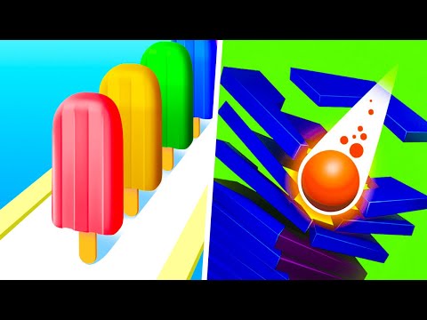 Popsicle Stack vs Stack Ball - 1⭐New Game Level Up Gameplay Walkthrough (Freeplay)