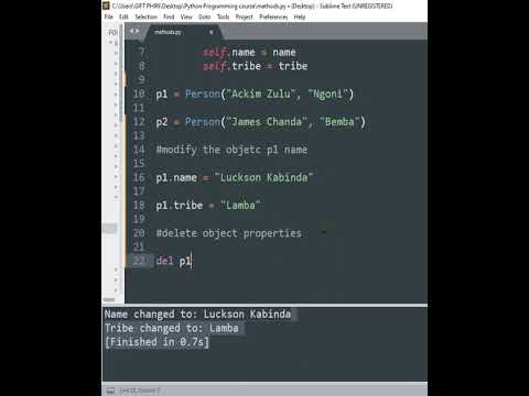 Modifying Object Properties In Python Oop Code Python Programming