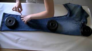 Clone your jeans ( how to take pattern off jeans without taking them apart )