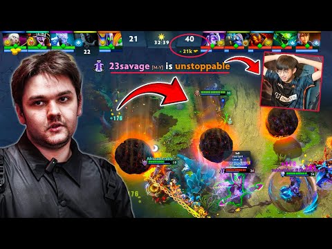 21K GOLD LEAD, But Yatoro's Invoker SAVES THE GAME  Vs 23Savage