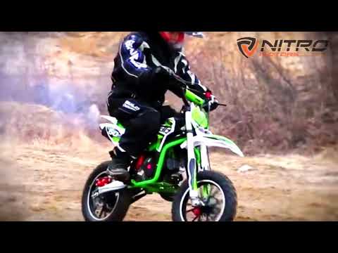 Moto cross enfant 49cc Gazelle 10/10 vert - 55 km/h