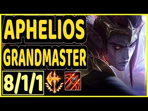 SHORTHOP (APHELIOS) - 8/1/1 KDA GAMEPLAY - NA Ranked GRANDMASTER