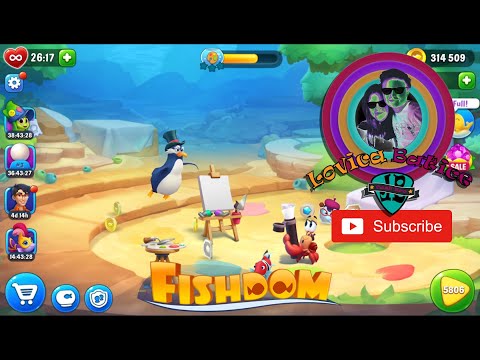 Fishdom Level 5801 - 5805 - Aquarium Artist's Studio - World Art Works - Gameplay