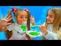 Claudia pretend play bebé y Gisele su mamá Las Ratitas Claudia pretend play bebé y Gisele su mamá Las Ratitas