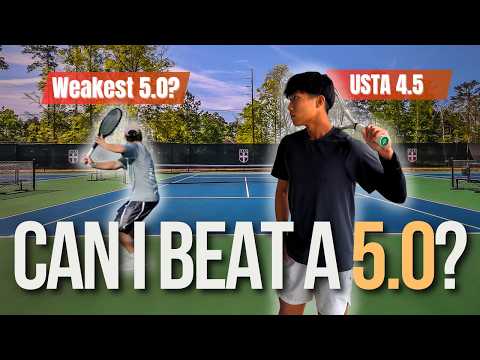 USTA 4.5 vs The "Weakest" 5.0 (Full Match Highlights vs Matt Lin)