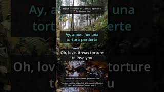 English Translation of 🎶 La Tortura by Shakira 🇨🇴, Alejandro Sanz (source: LyricFluent app 📲)