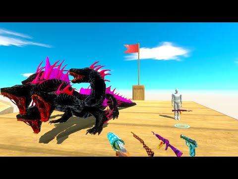 FPS AVATAR & BLACK HYDRA RESCUE MISSION DEATH RUN - Animal Revolt Battle Simulator