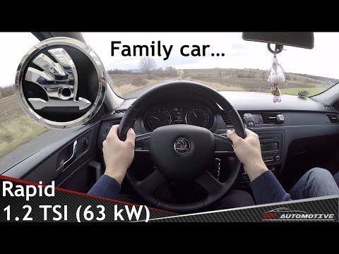 Skoda Rapid 1.2 TSI (2013) POV Test Drive + Acceleration 0 - 160 km/h