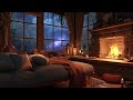 Gemütlicher Regen Am Fenster Gewitter Und Kamin Tiefschlaf Lernen Und Entspannung
